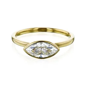 1.00ct Marquise Pop Bezel Ring