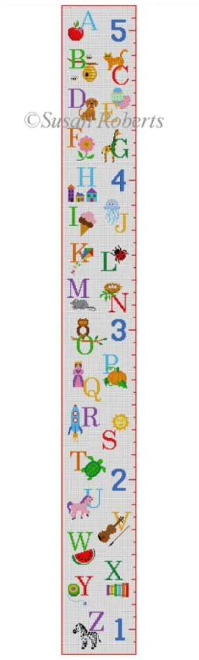 1507 Alphabet Sampler Growth Chart