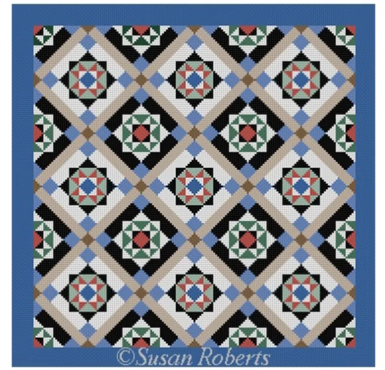 1669 Queen's Courtyard Quilt