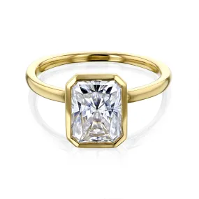 2.70ct Radiant Pret 3X Bezel Ring