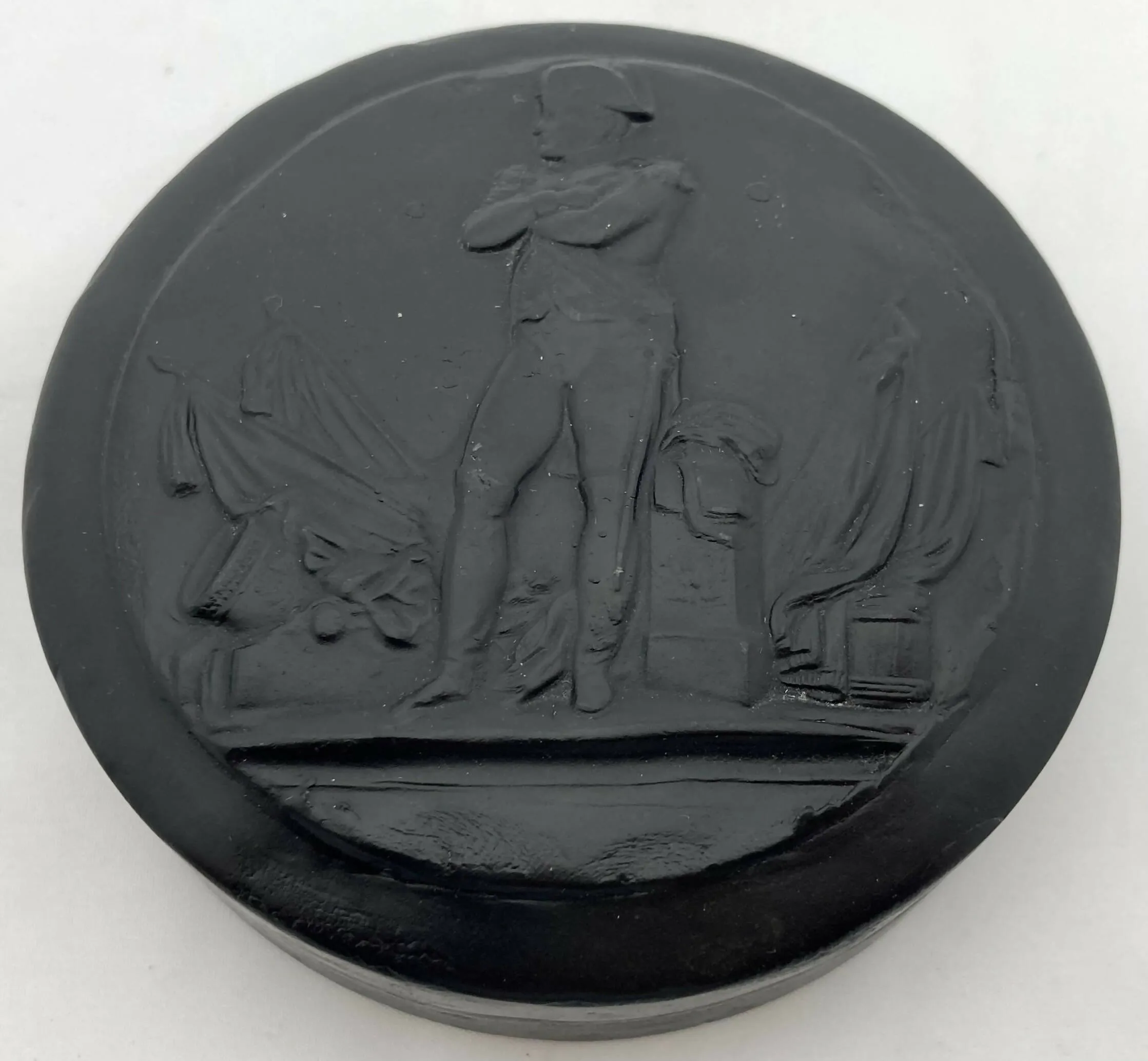 A 19th Century Napoloen Bonaparte Papier Mache Snuff Box.