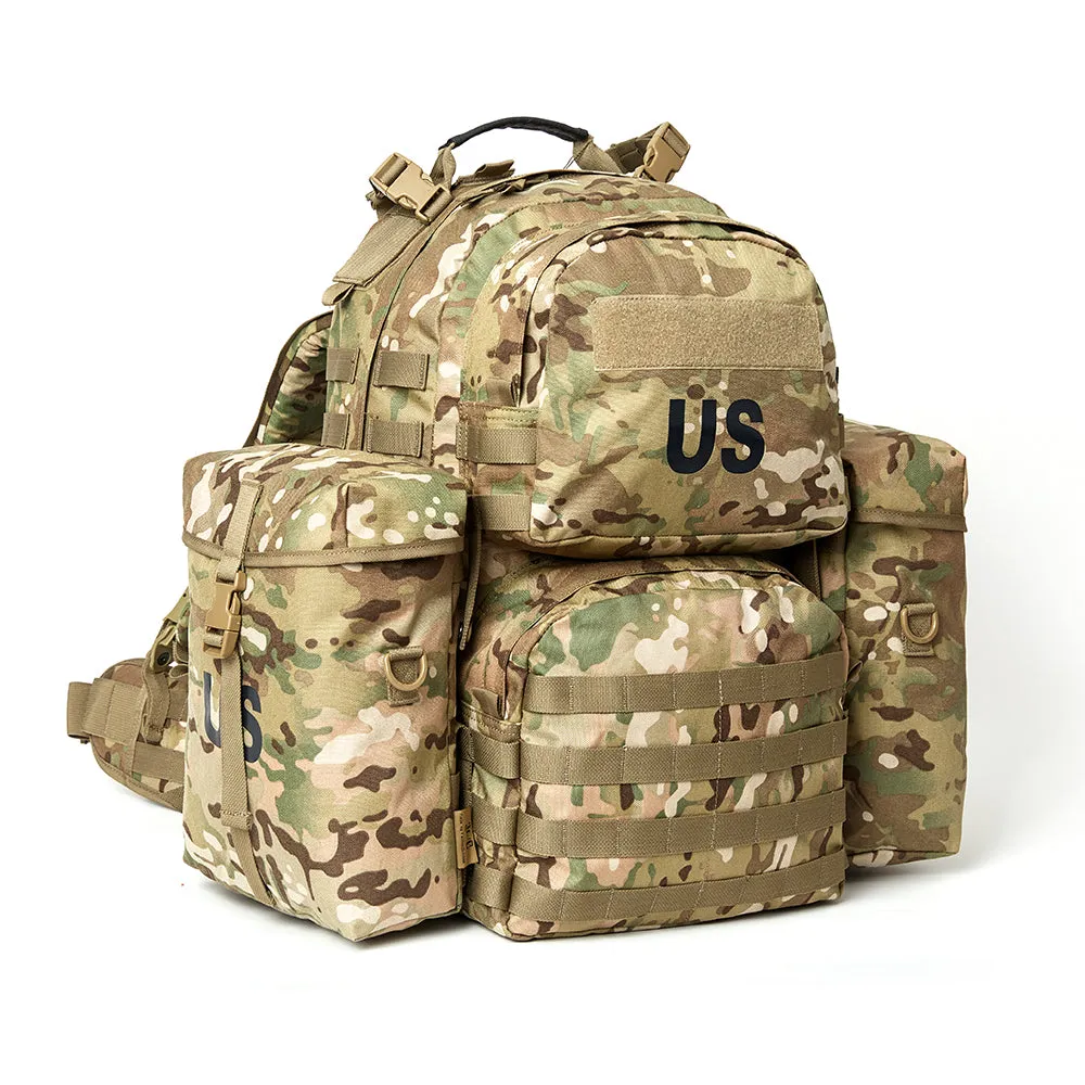 Akmax outdoor Backpack Rucksack, MOLLE 2 Medium Pack with Frame Multicam