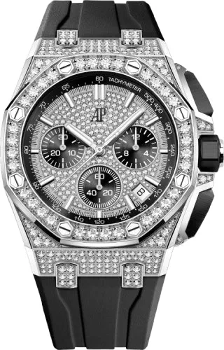 Audemars Piguet Royal Oak 43mm Offshore Chronograph White Gold Diamond Paved | 26423BC.ZZ.D002CA.01