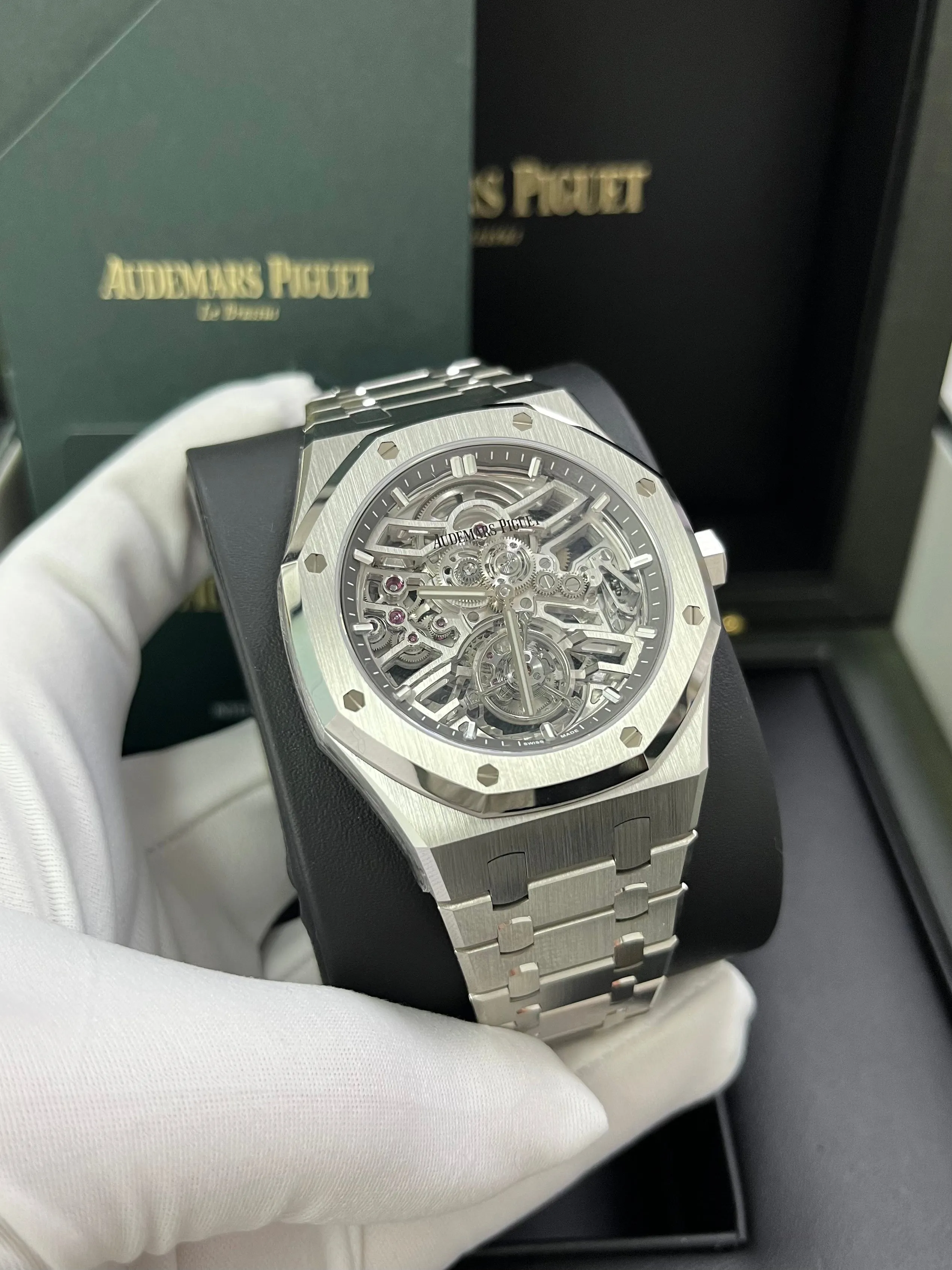 Audemars Piguet Royal Oak Tourbillon Flying Tourbillon Squelette Reference 26735ST.OO.1320ST.02