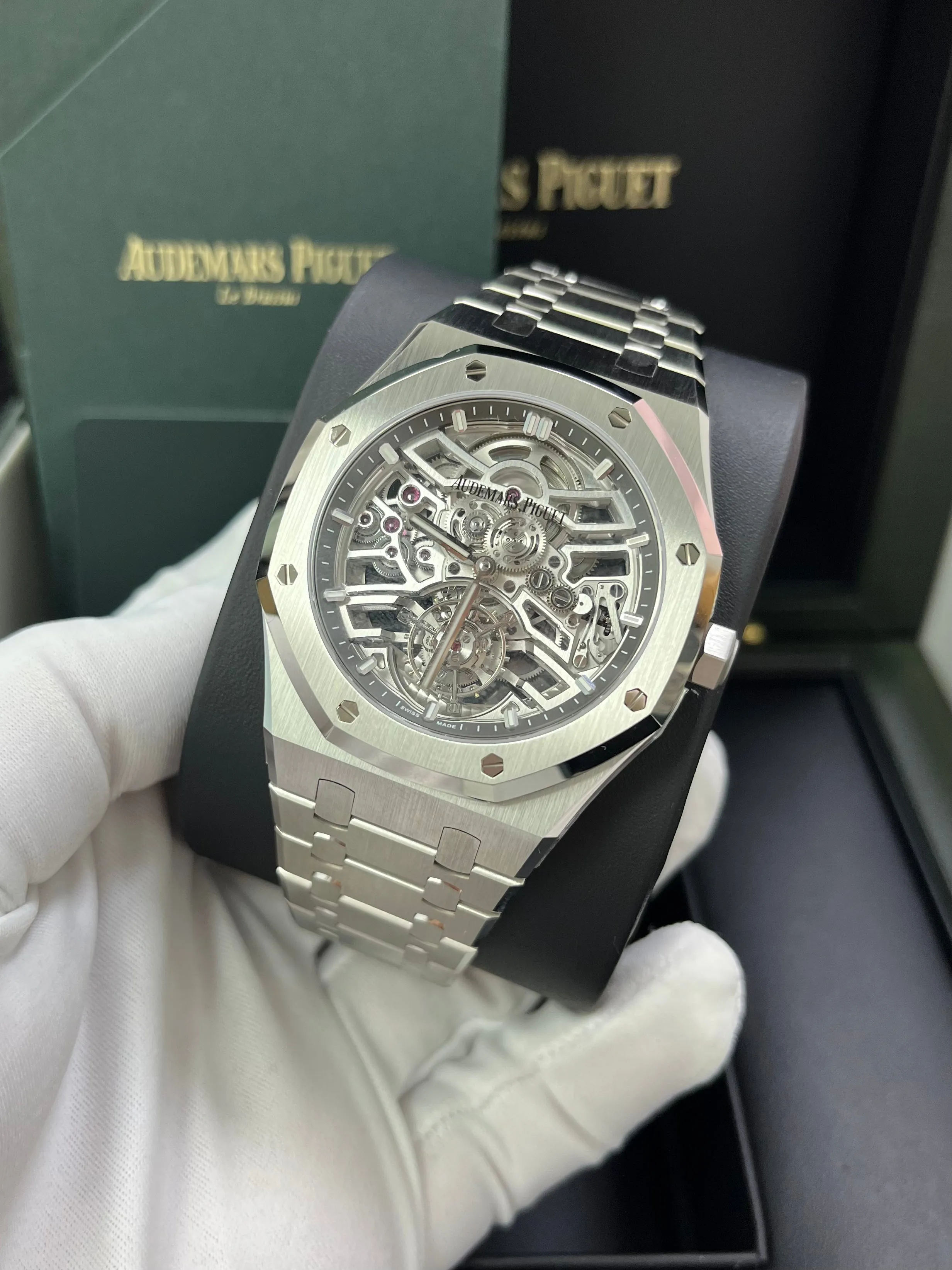 Audemars Piguet Royal Oak Tourbillon Flying Tourbillon Squelette Reference 26735ST.OO.1320ST.02