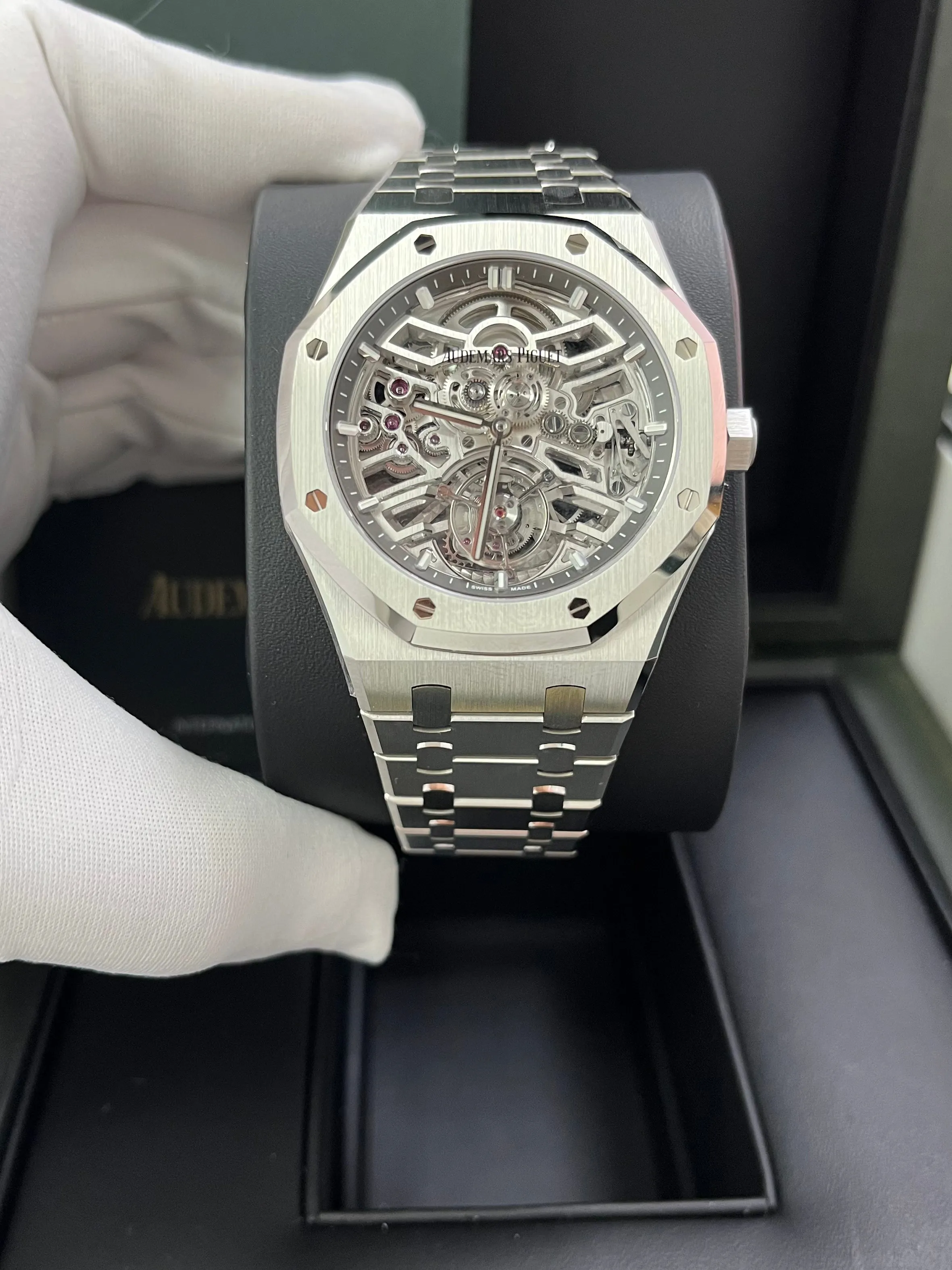 Audemars Piguet Royal Oak Tourbillon Flying Tourbillon Squelette Reference 26735ST.OO.1320ST.02