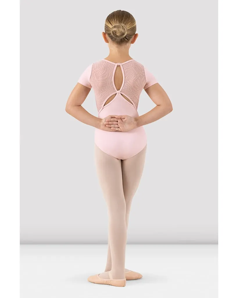 Bloch Elsa Mesh Detail Cap Sleeve Leotard  - CL3385 Girls