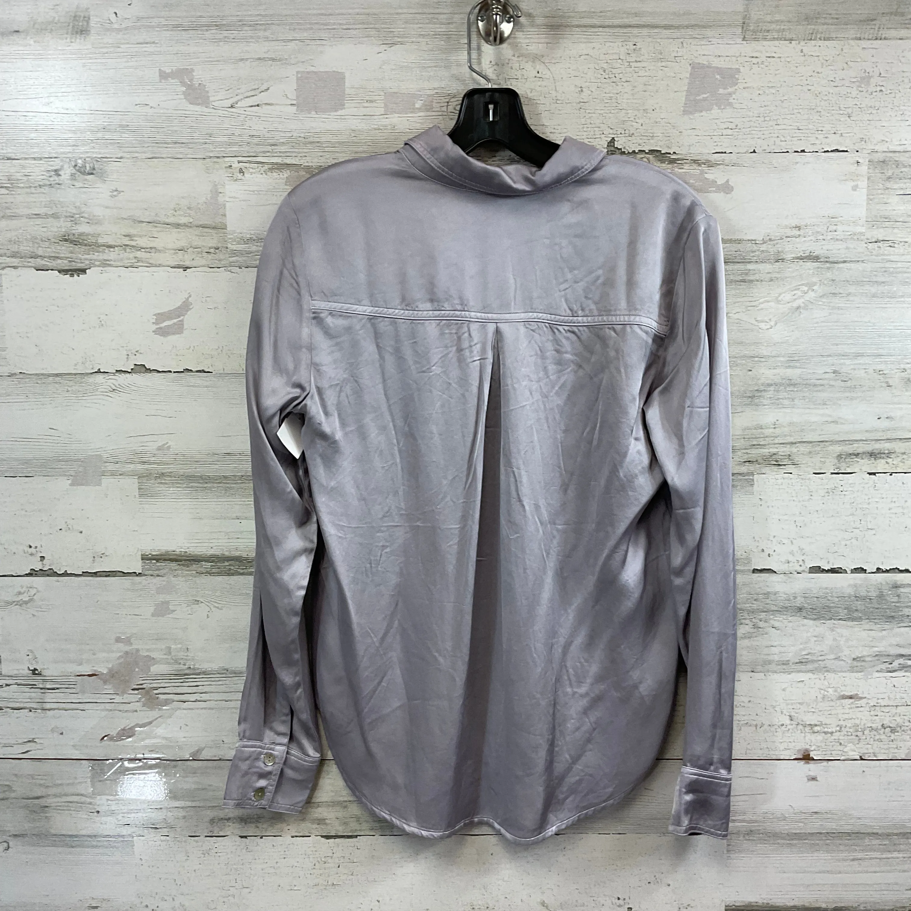 Blouse Long Sleeve By Cloth & Stone In Grey, Size: Xs