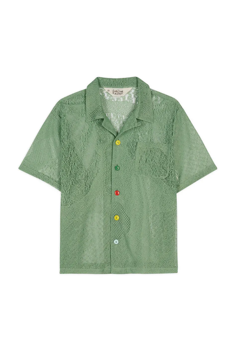 Brain Dead Engineered Mesh Shirt 'Green'