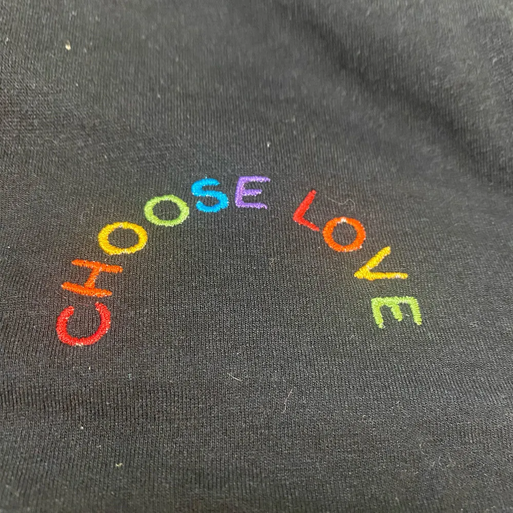 Choose Love Embroidered Classic Tee