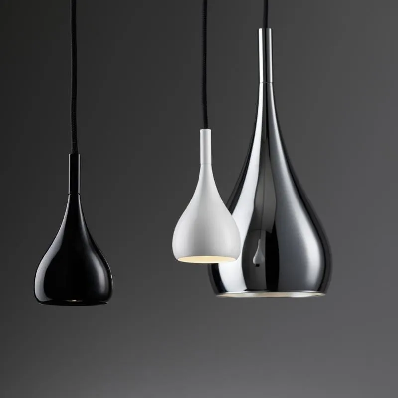 Contemporary Metal Drop Pendant | Assorted Finishes