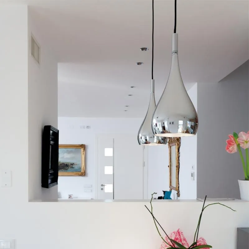 Contemporary Metal Drop Pendant | Assorted Finishes