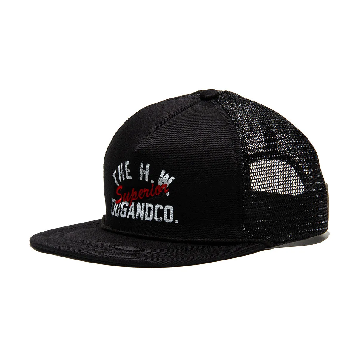 COTTON MESH CAP - Black