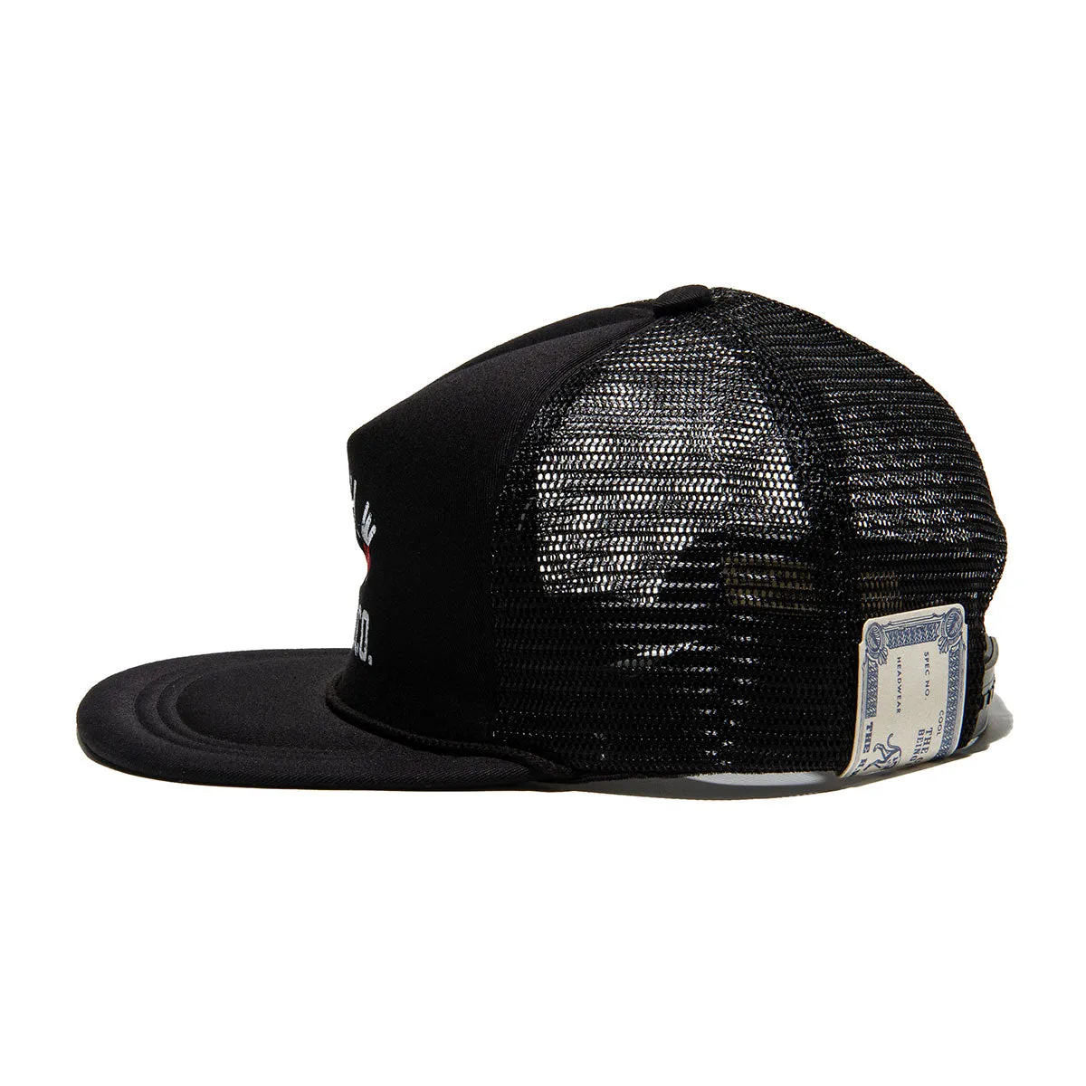 COTTON MESH CAP - Black