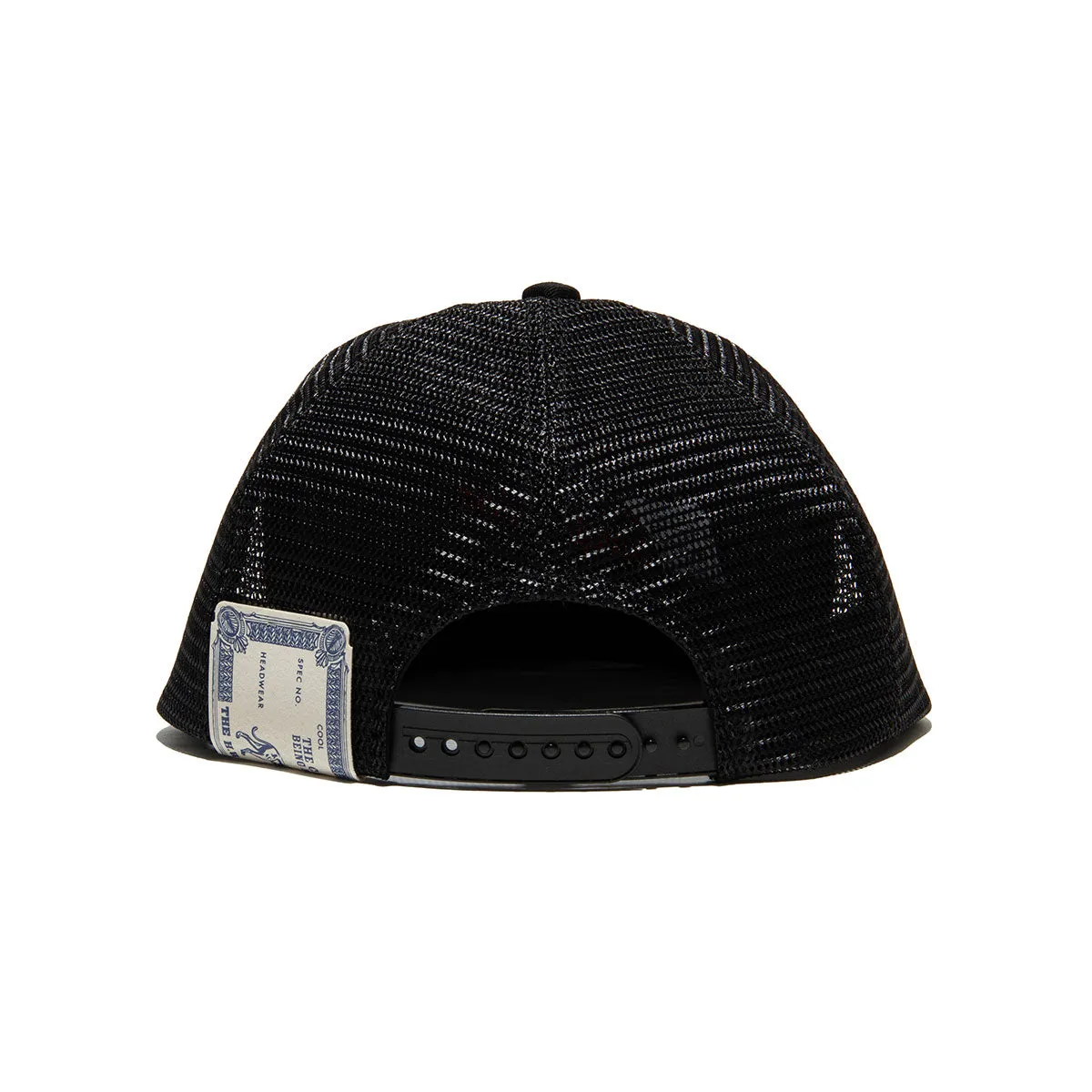 COTTON MESH CAP - Black