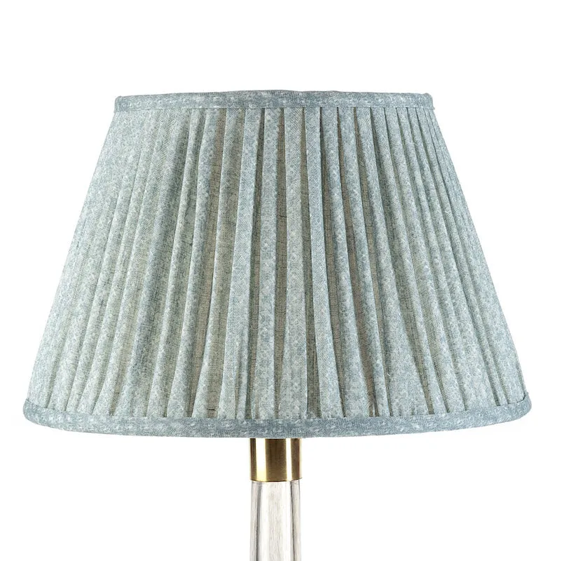 Fermoie Lampshade in Blue Figured