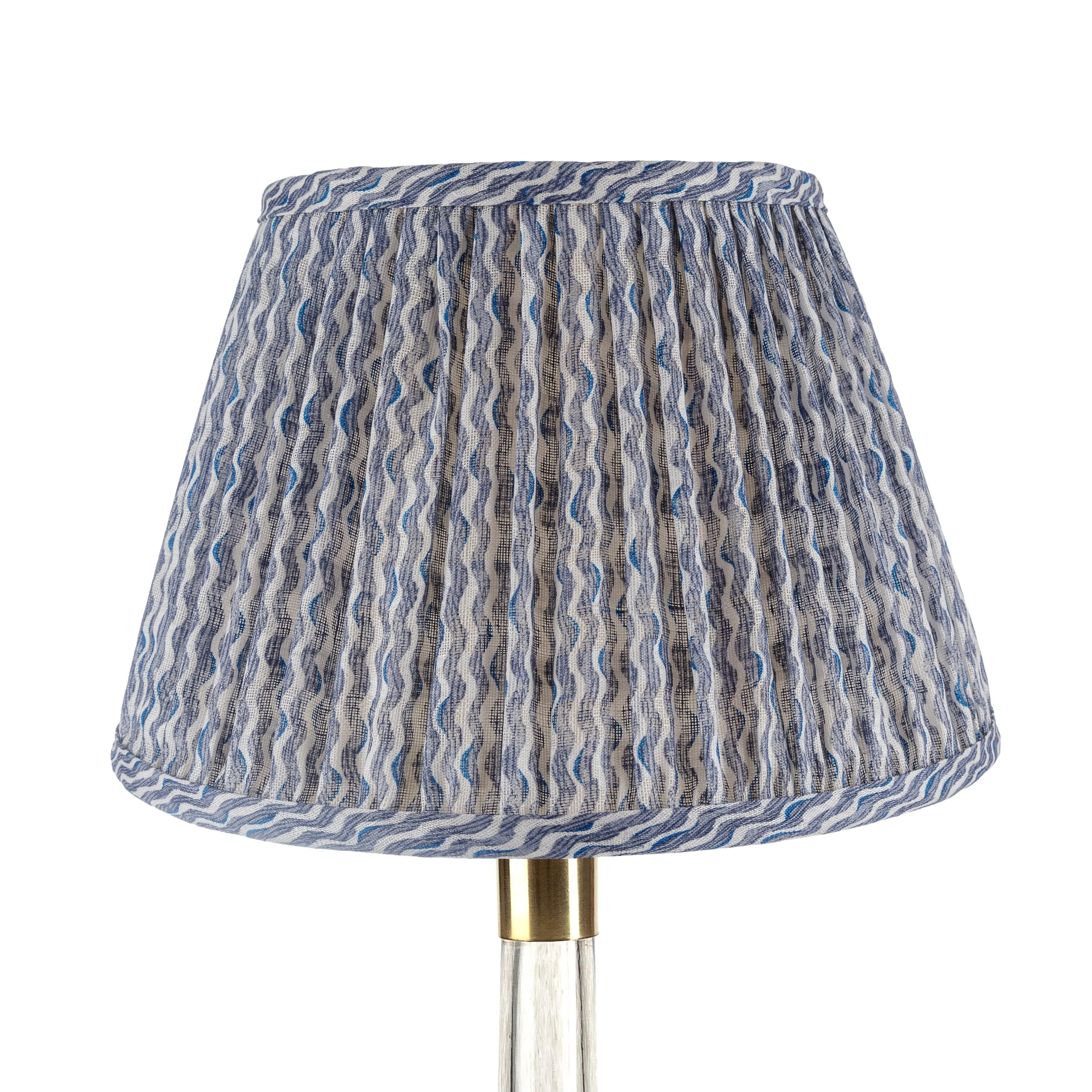 Fermoie Lampshade in Blue Popple