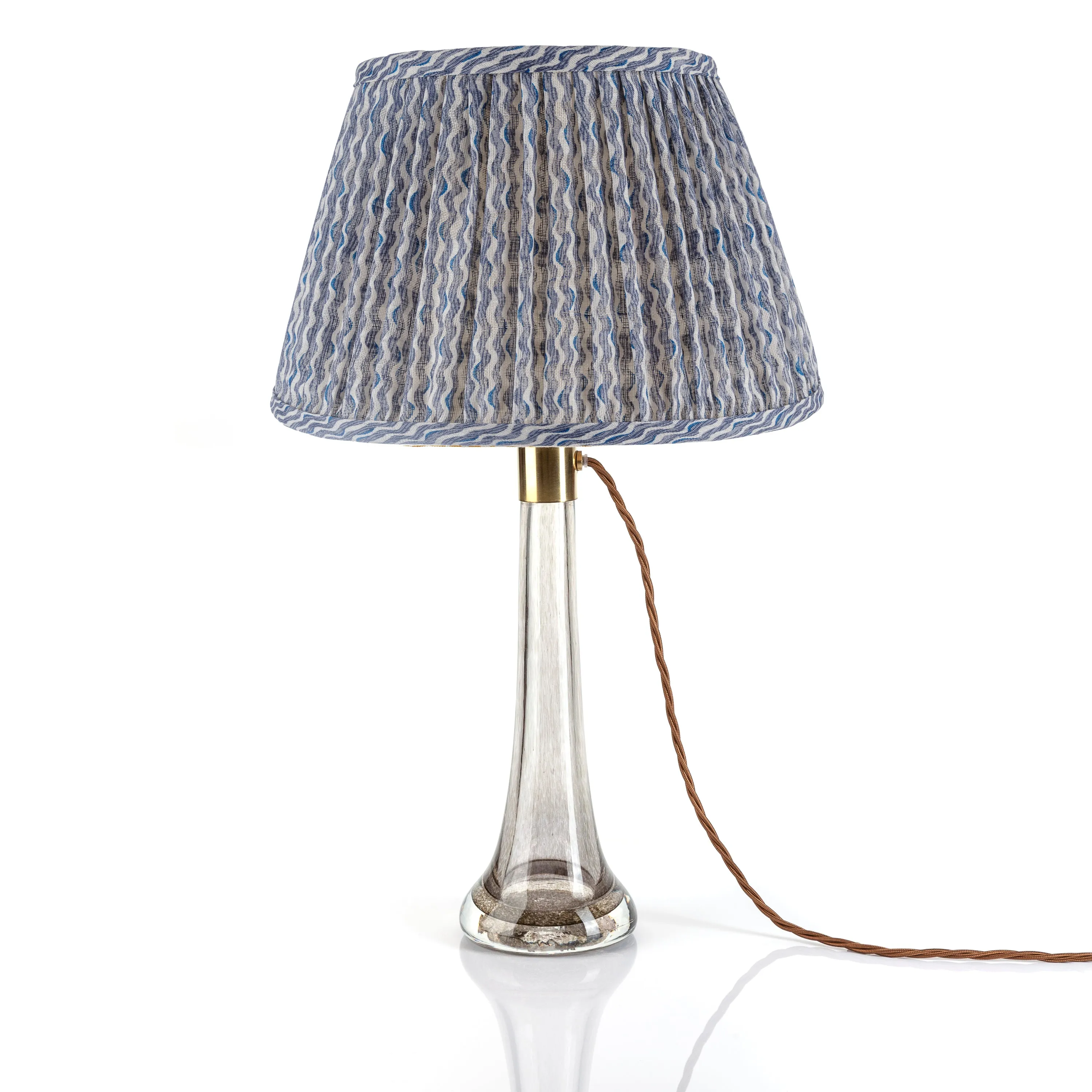 Fermoie Lampshade in Blue Popple