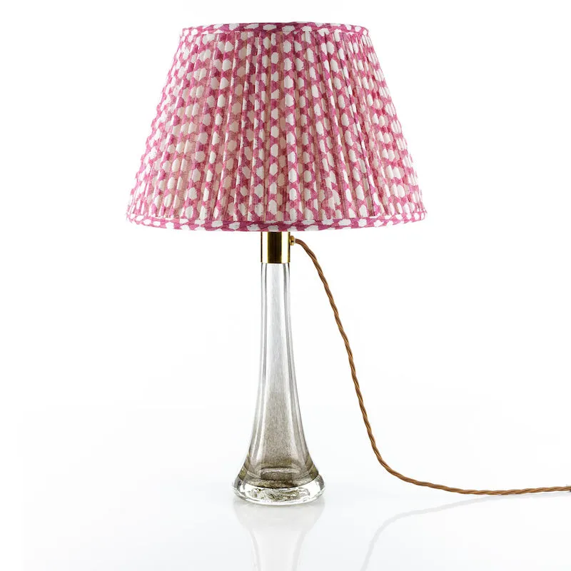 Fermoie Lampshade in Fuchsia Wicker