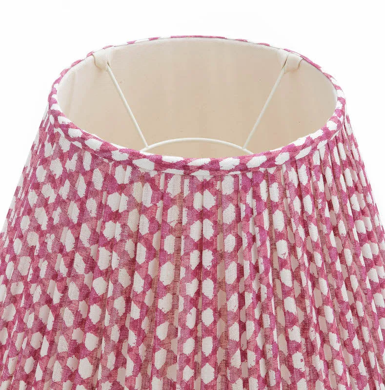 Fermoie Lampshade in Fuchsia Wicker