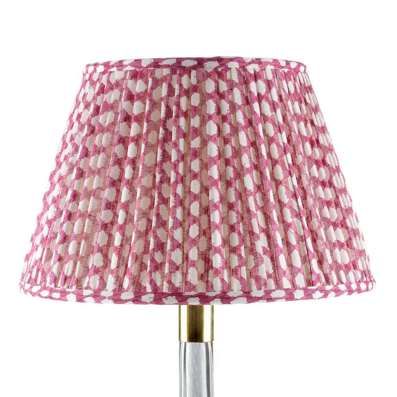 Fermoie Lampshade in Fuchsia Wicker