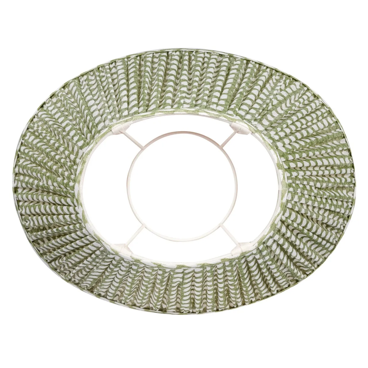 Fermoie Lampshade in Green Wicker