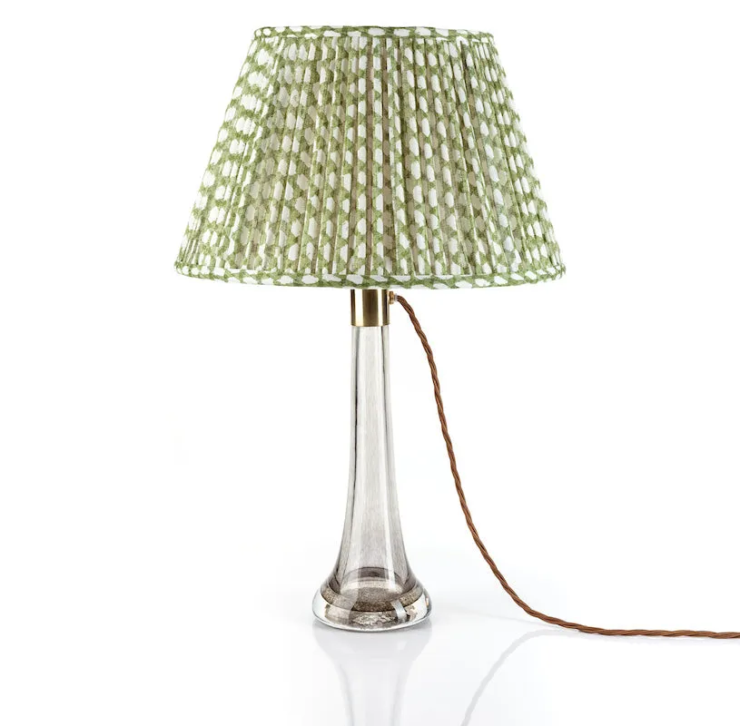 Fermoie Lampshade in Green Wicker