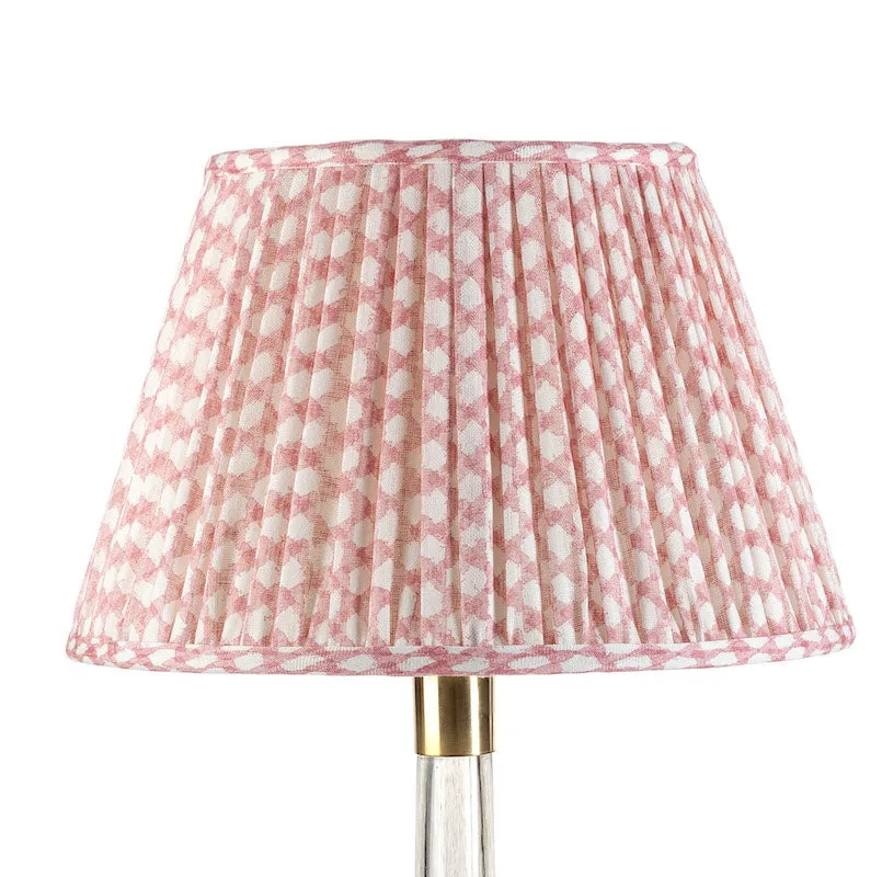 Fermoie Lampshade in Pink Wicker