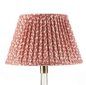 Fermoie Lampshade in Red Rabanna