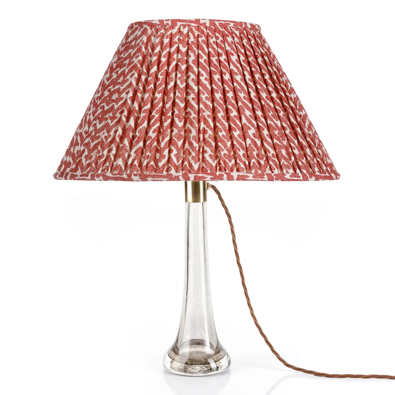 Fermoie Lampshade in Red Rabanna