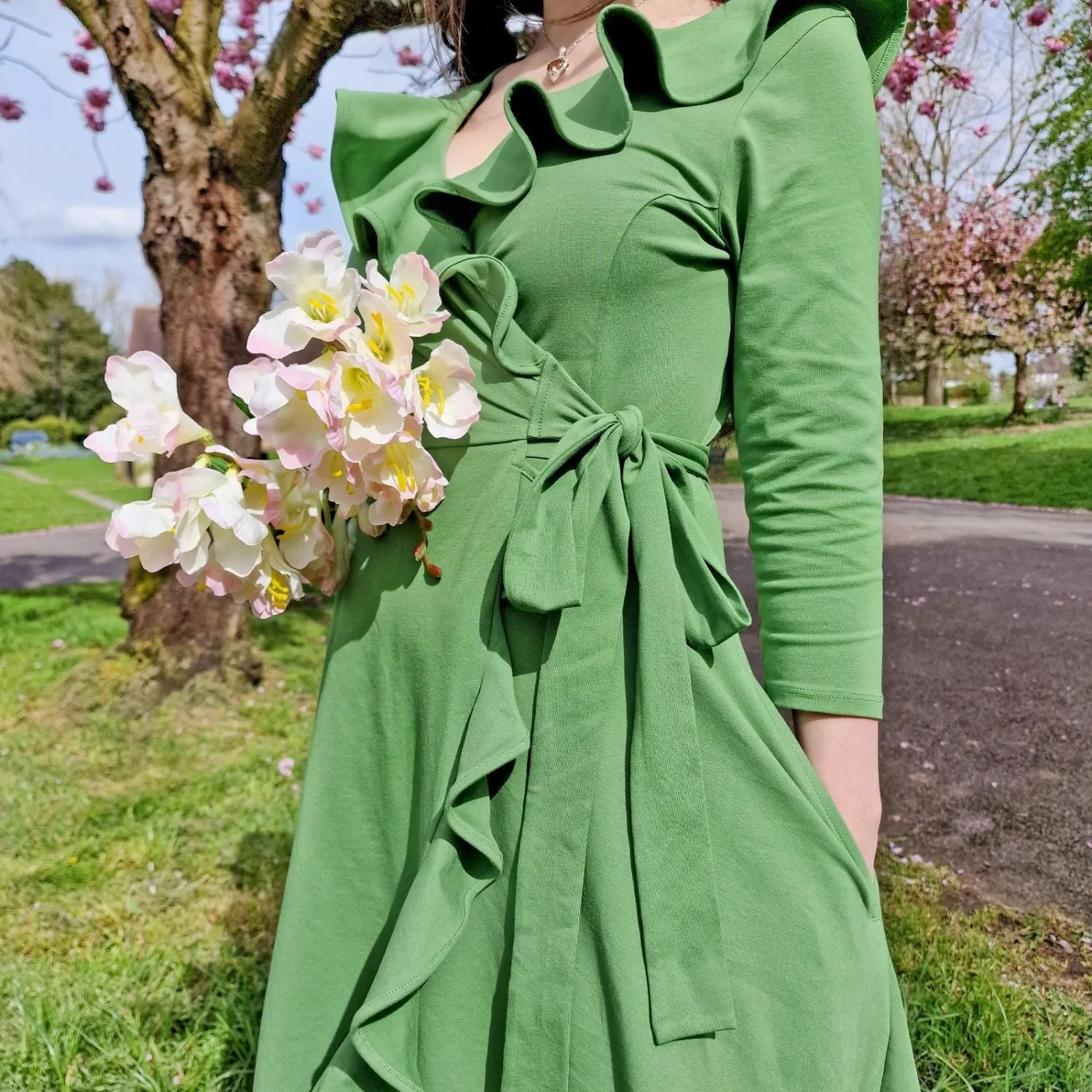 Frill-Wickelkleid - Meadow