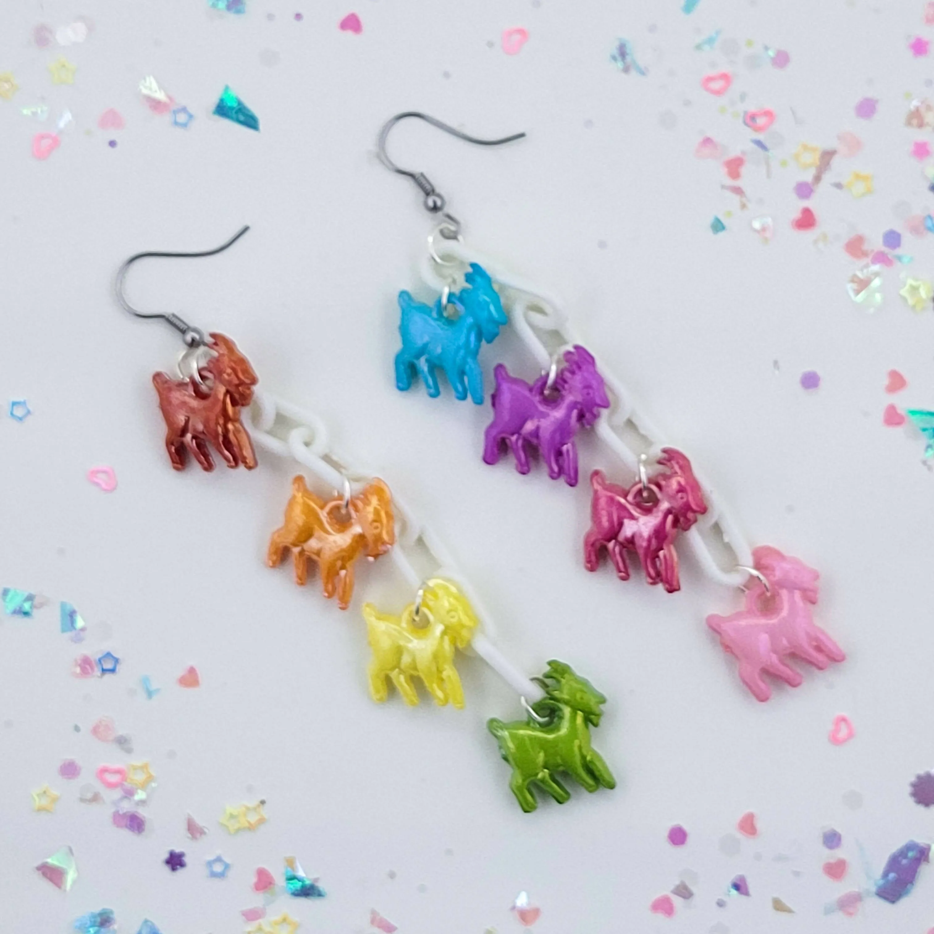 GOAT Rainbow Earrings