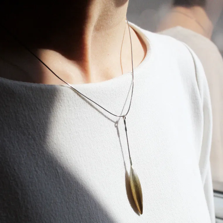 Gold Plated Drop Pendant