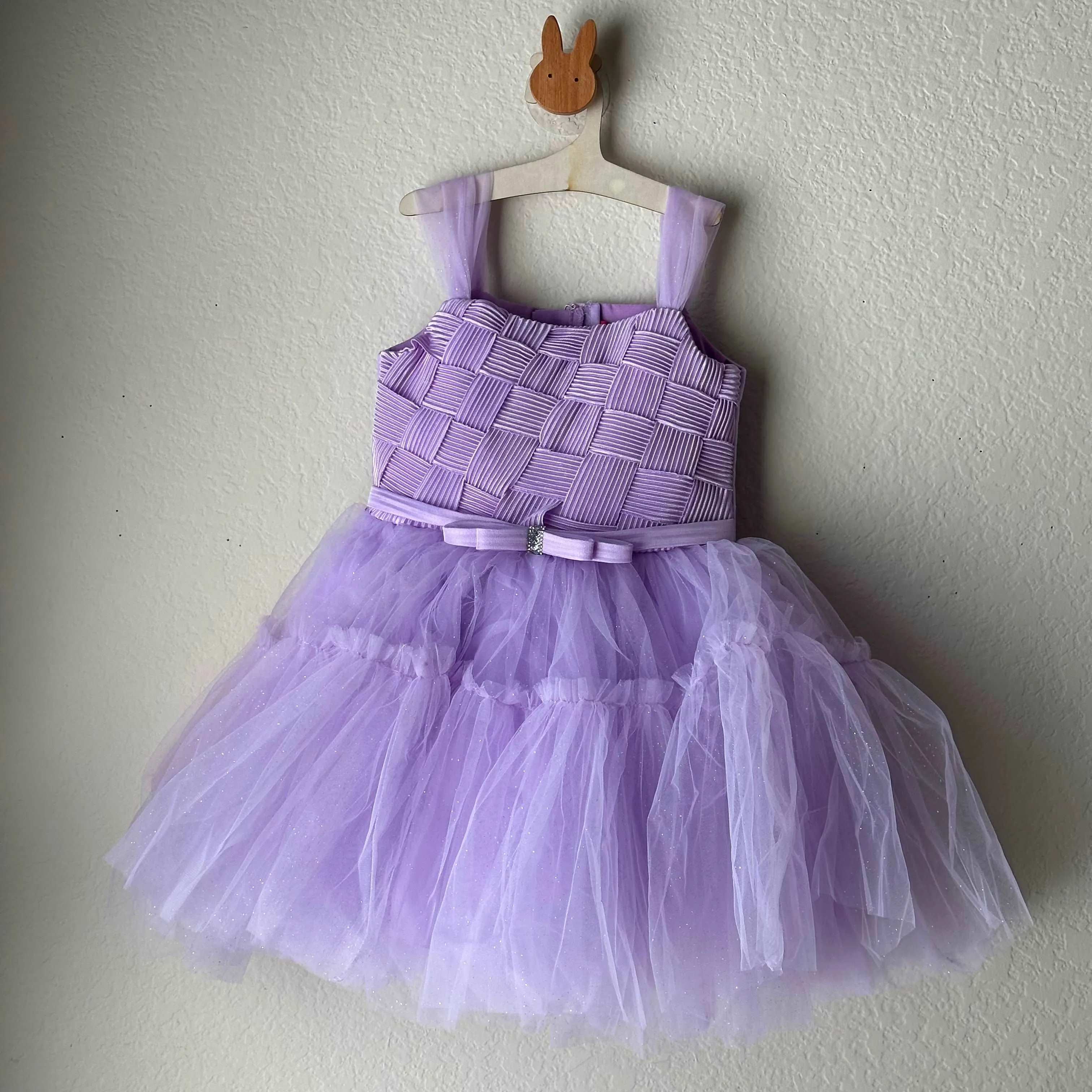 Lavender Dreams Soft Net Party Frock for Little Princesses - 6 M to 3 Years