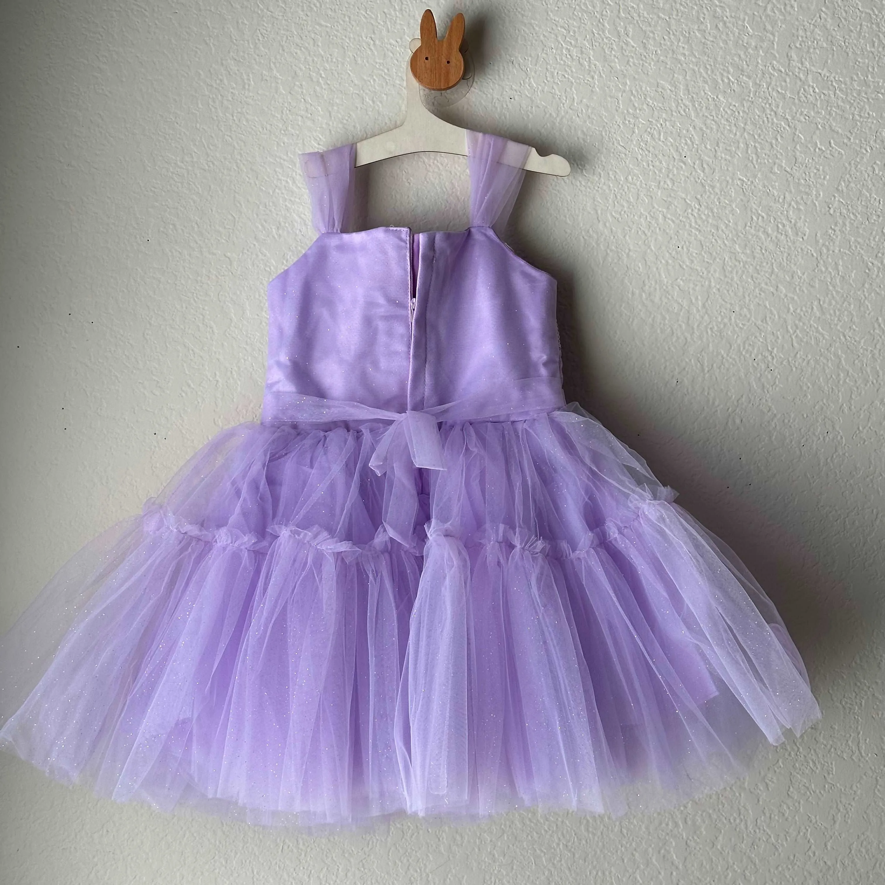 Lavender Dreams Soft Net Party Frock for Little Princesses - 6 M to 3 Years