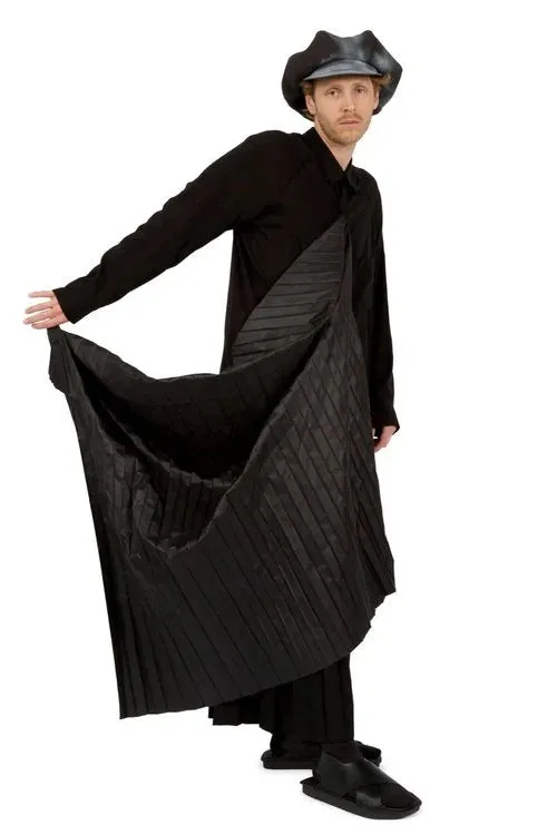 Long Blouse With Pleats Cloth