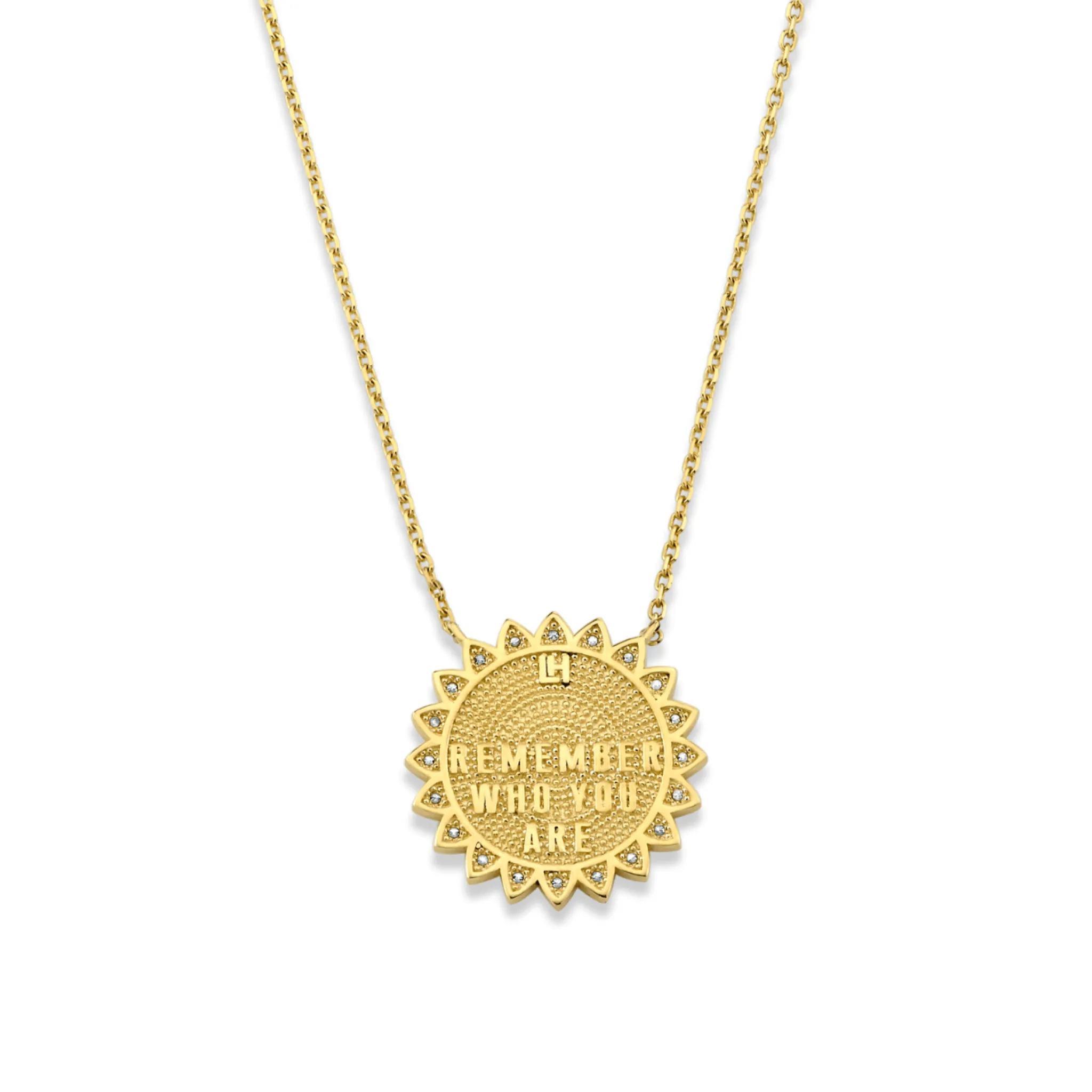 Medium 11:11 Sunshine Necklace with Diamonds