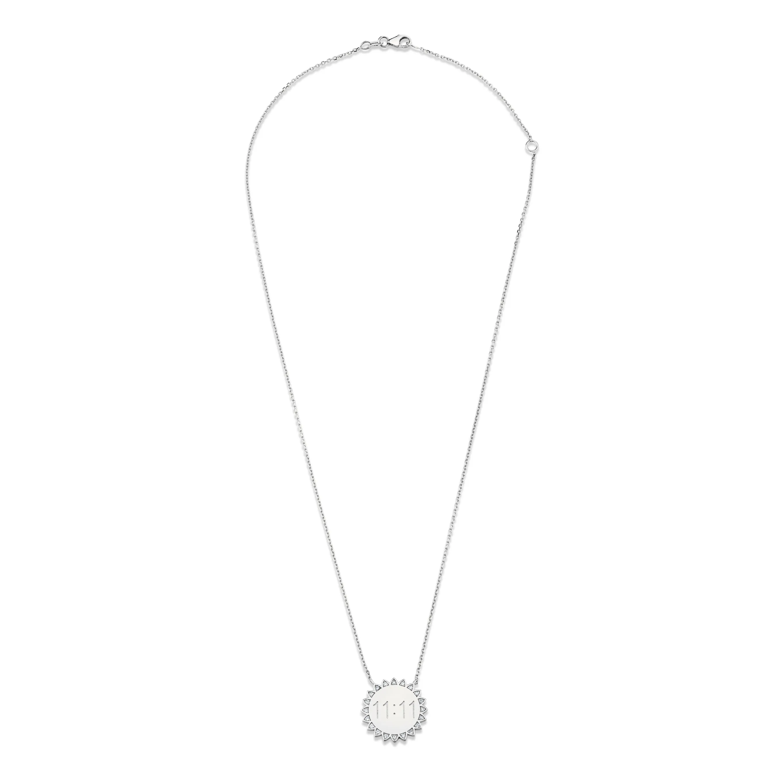 Medium 11:11 Sunshine Necklace with Diamonds