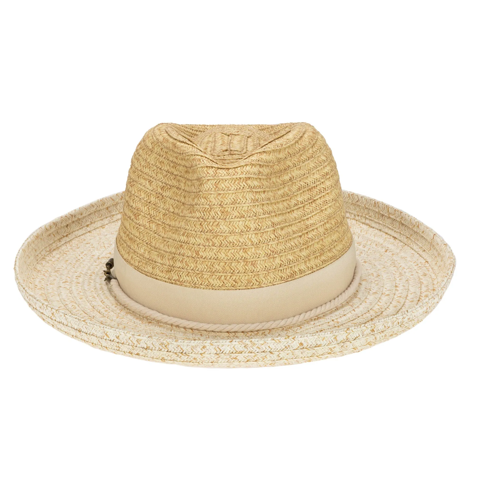 Mens Two Tone Ultrabraid Rolled Brim Fedora