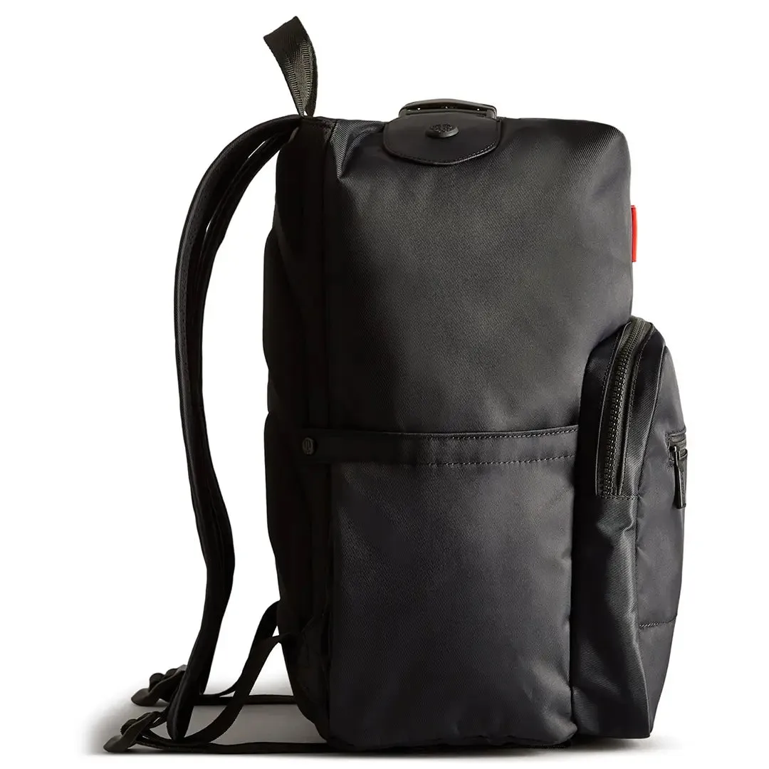 Nylon Pioneer Large Topclip Backpack - Black by Hunter