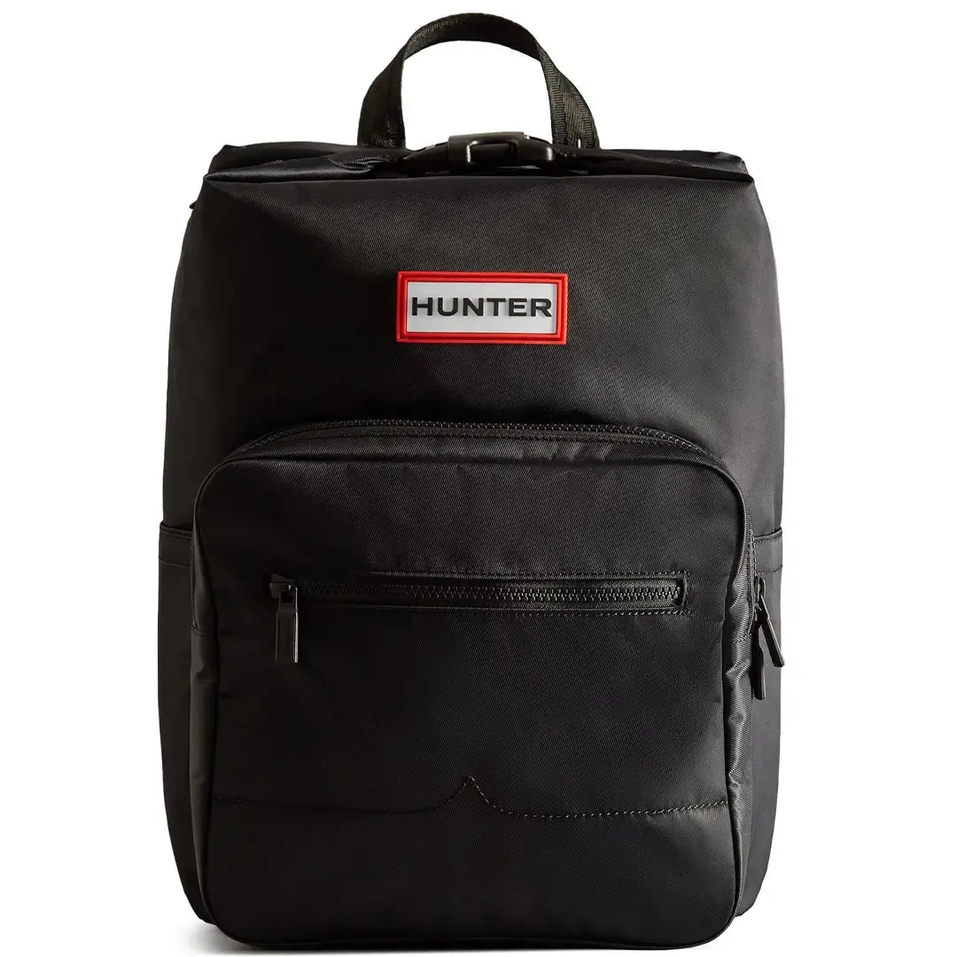 Nylon Pioneer Large Topclip Backpack - Black by Hunter