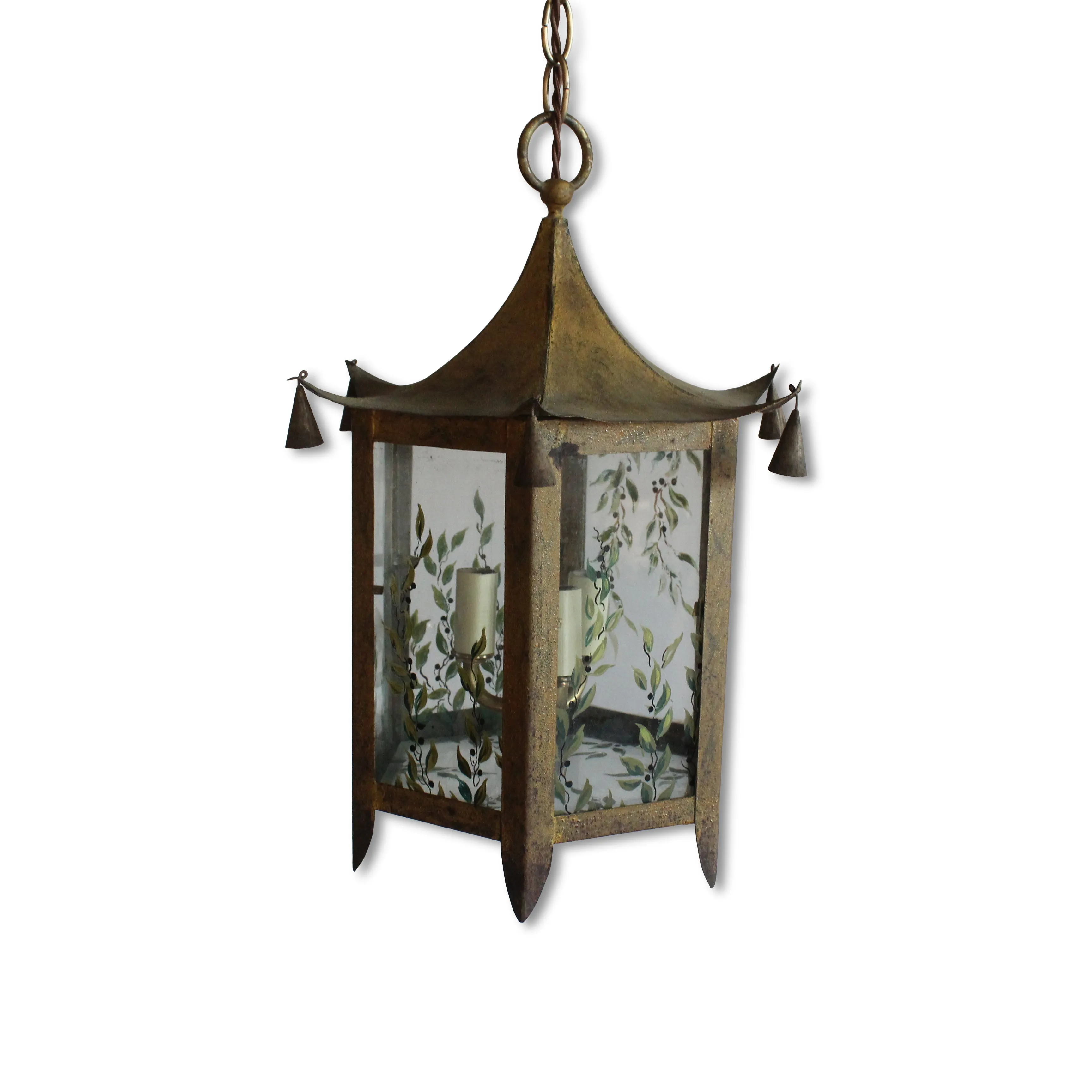 Pagoda Lantern Pendant, France, 1950s