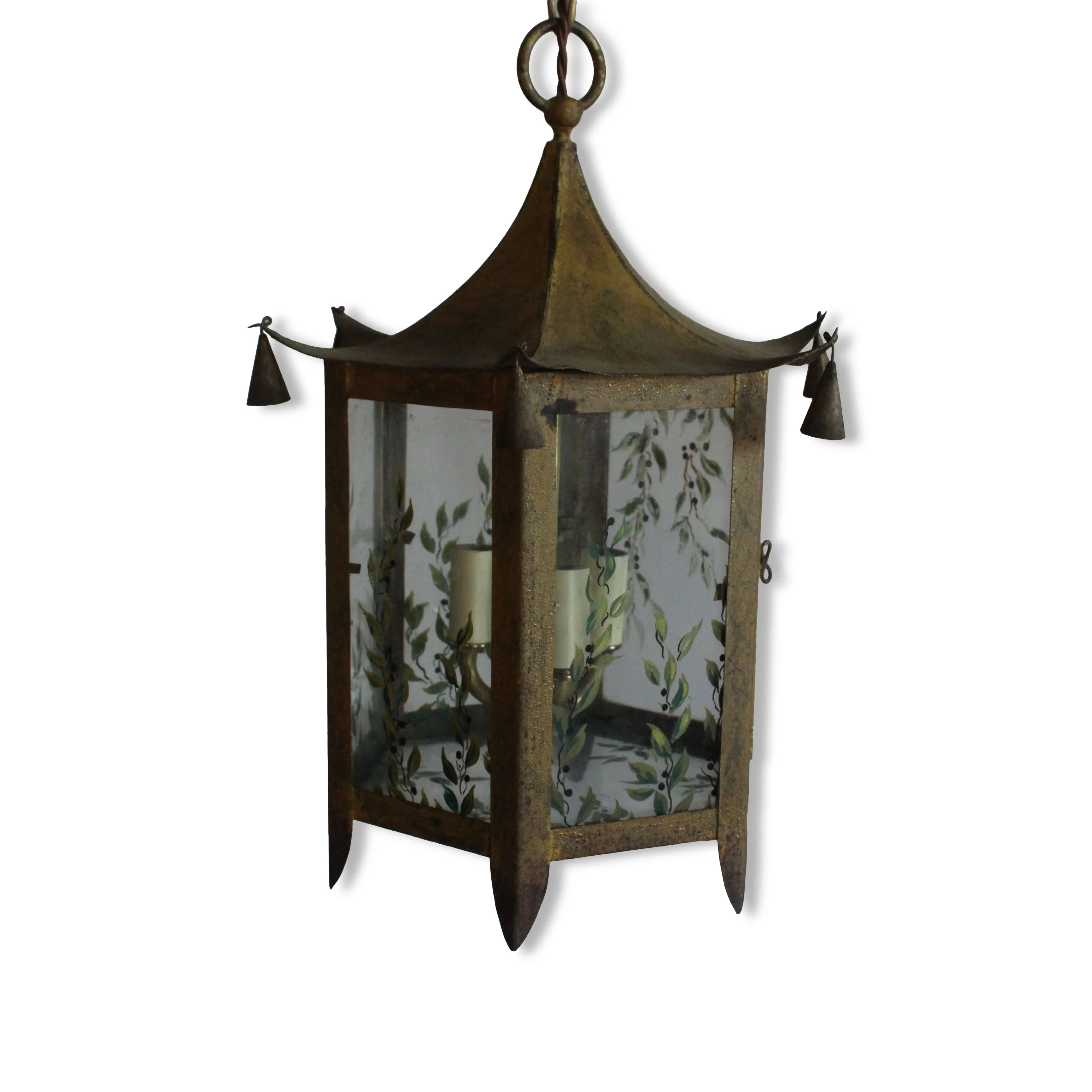 Pagoda Lantern Pendant, France, 1950s