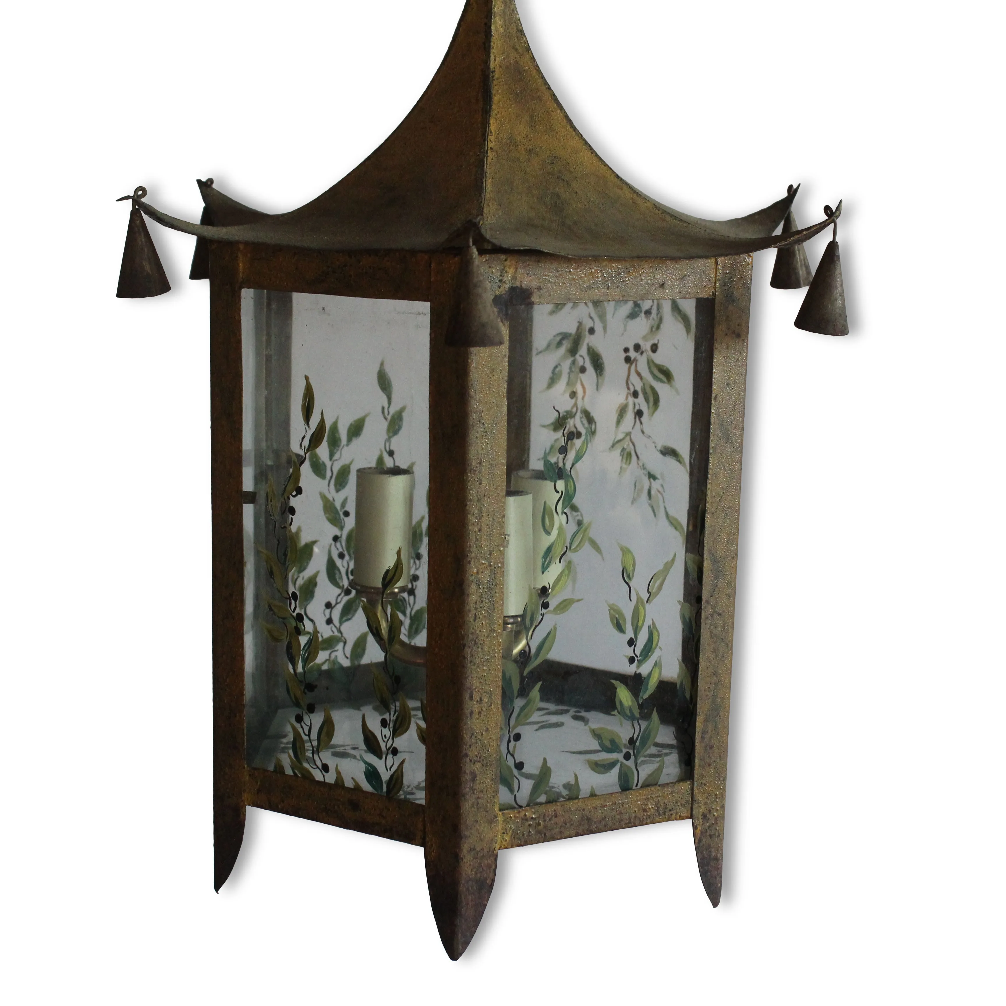 Pagoda Lantern Pendant, France, 1950s