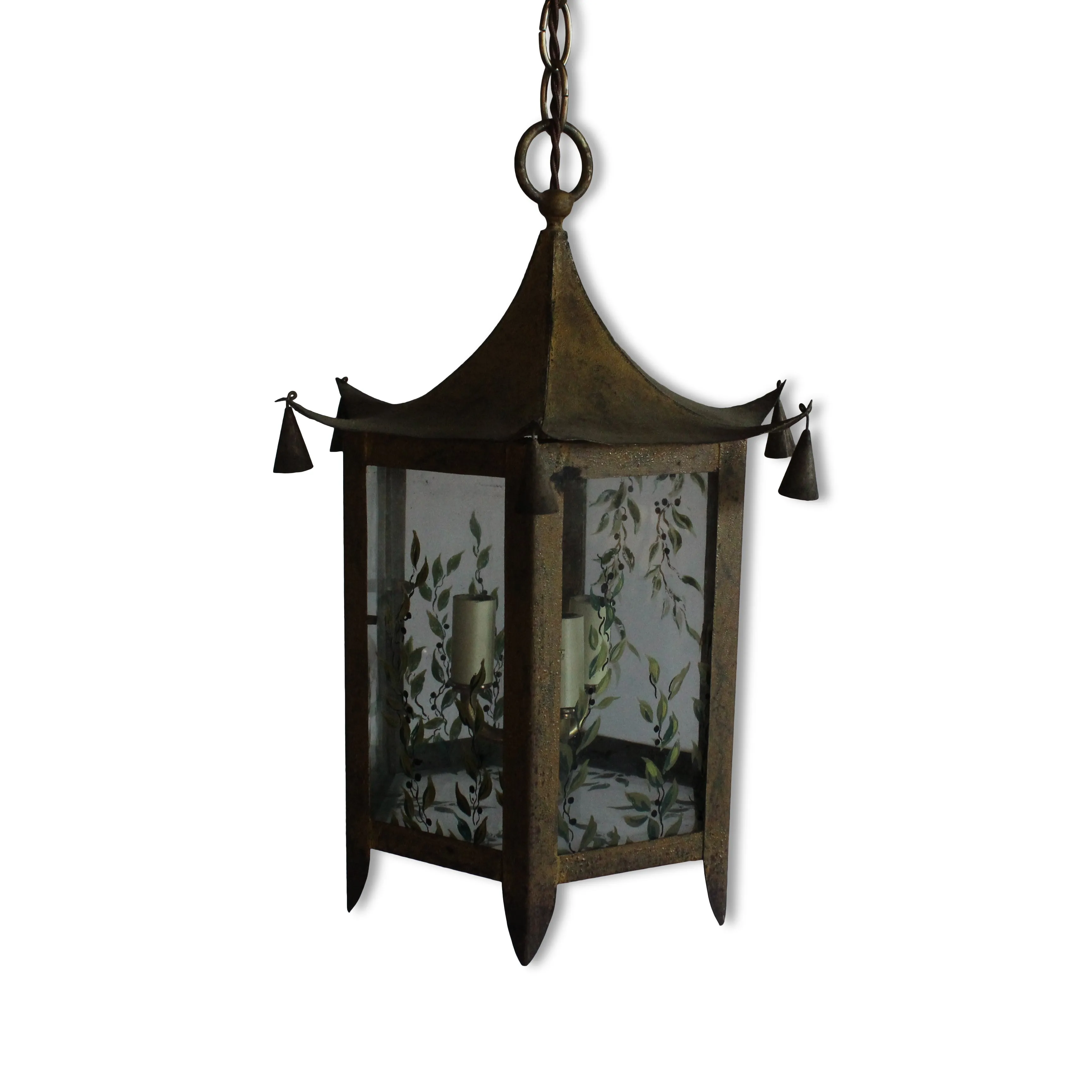 Pagoda Lantern Pendant, France, 1950s