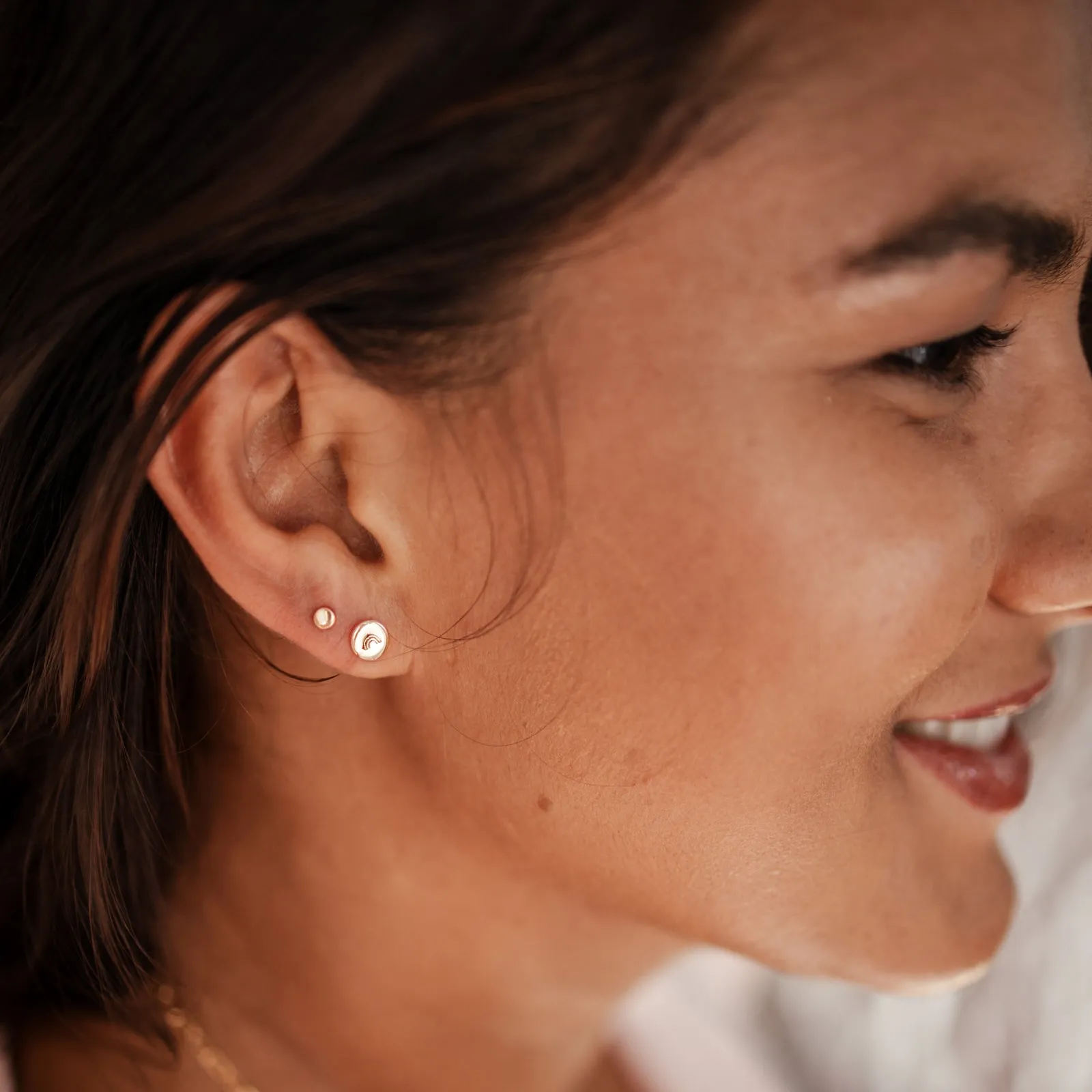 Quinn Tiny Circle Stud Earring