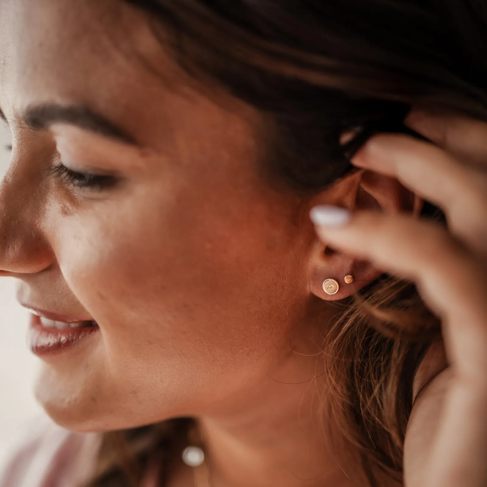 Quinn Tiny Circle Stud Earring