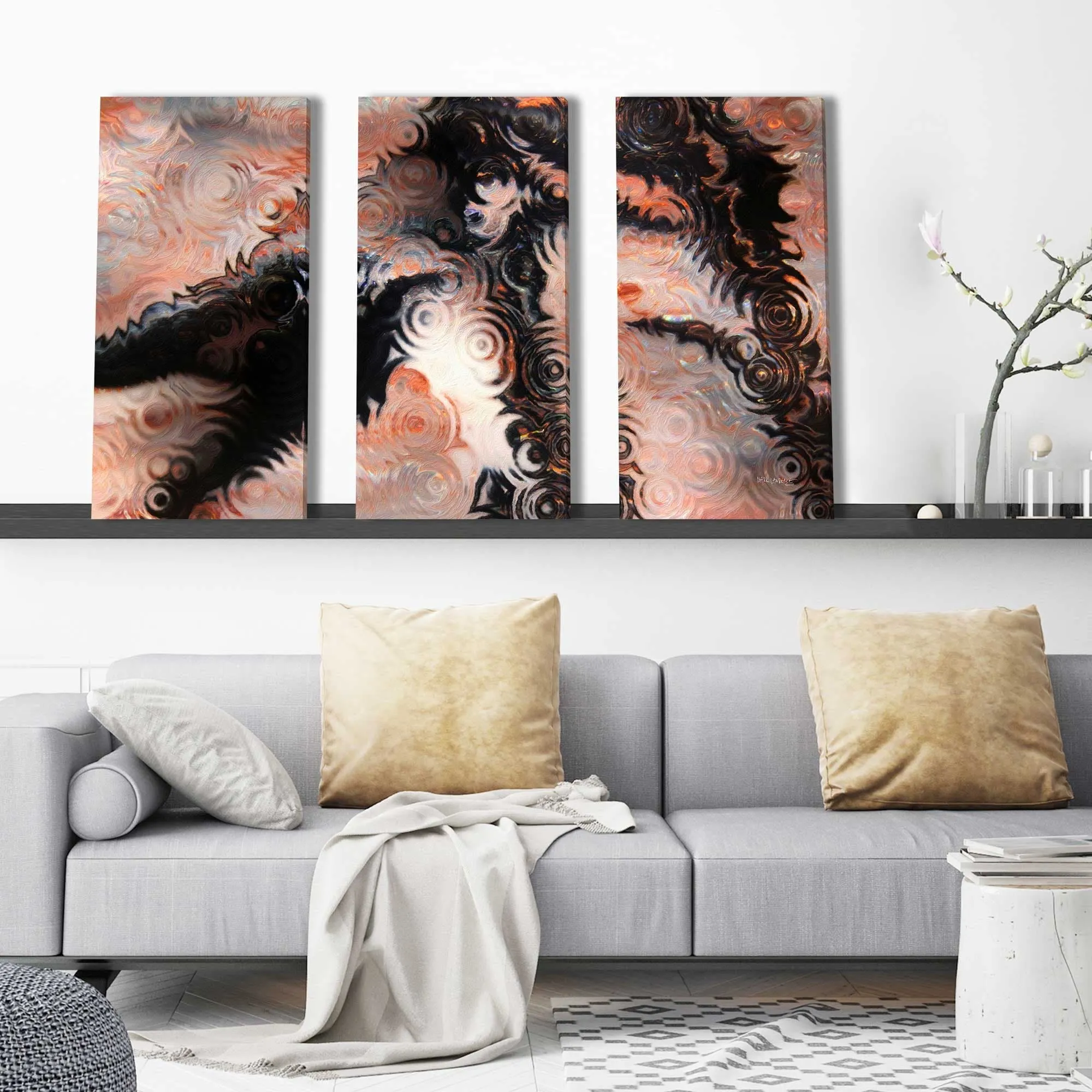 "2 Kings 20 5 I Will Heal You" by Mark Lawrence 3 Piece Set on Canvas