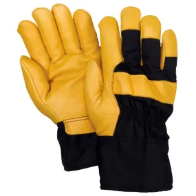 Red Steer 56360 Heatsaver Lined, Standard Grain Pigskin Leather Palm Gloves, Sizes M-XL