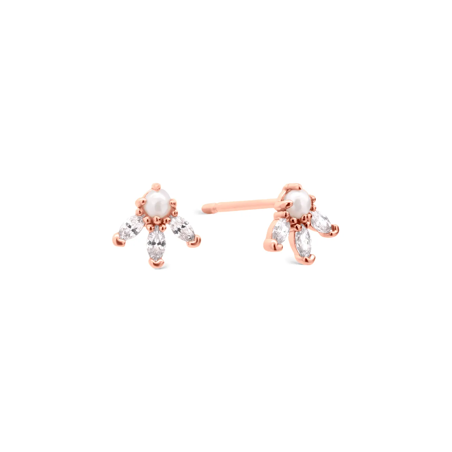 Rose Gold Julie Studs